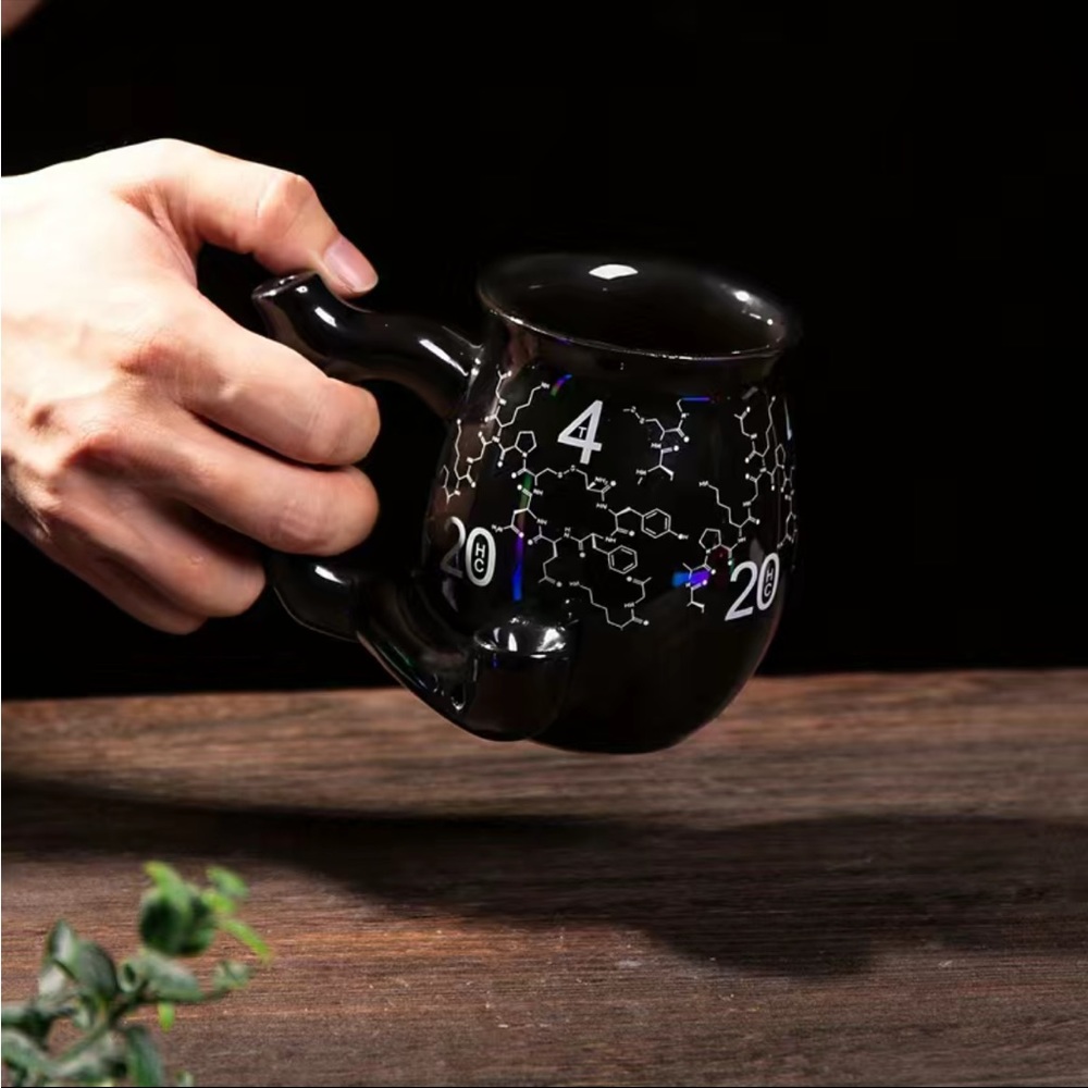 420 Molecule Print Wake and Bake Mug